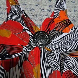 Floral Maxi Dress with Bold Colors